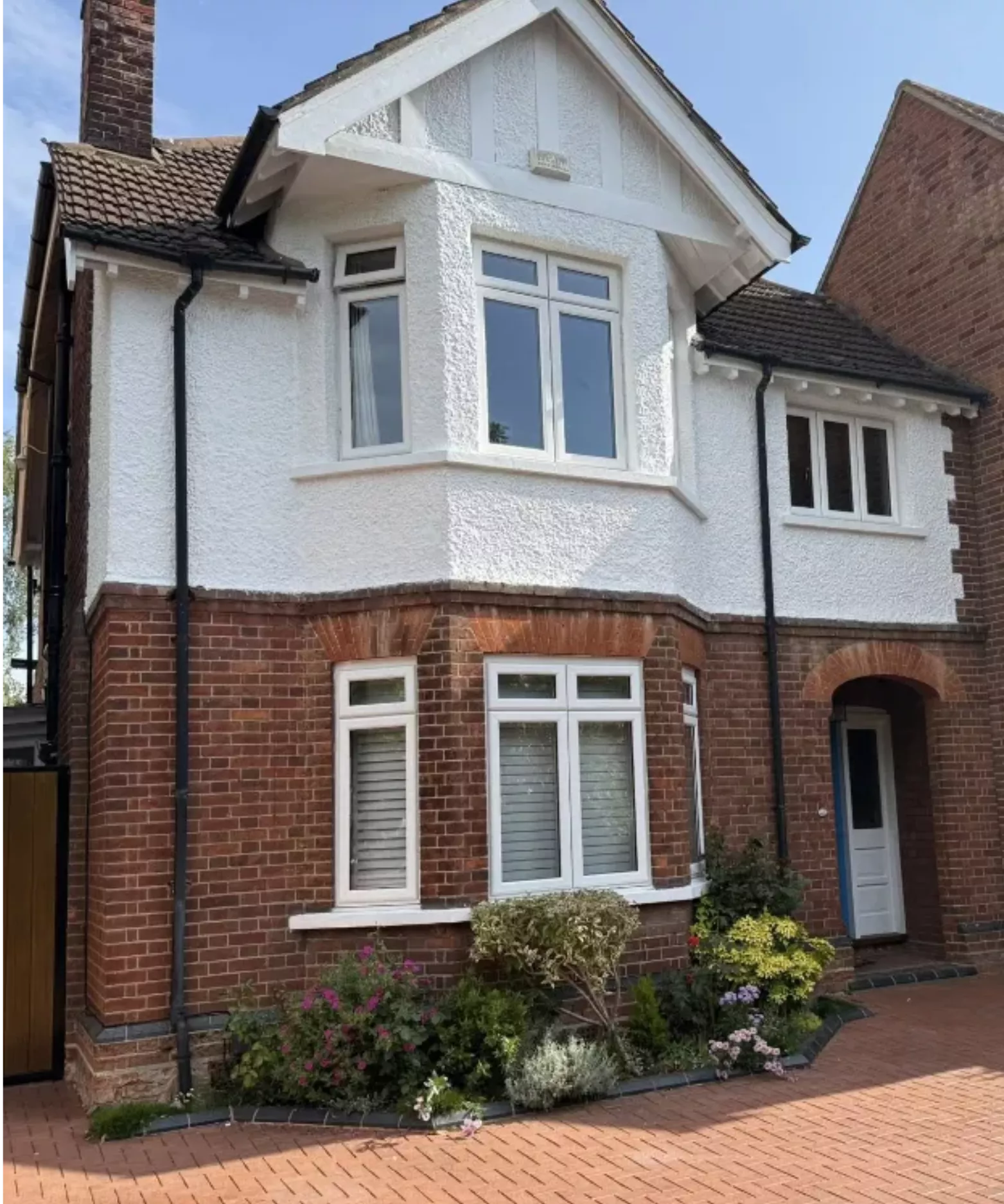 Home exterior painted