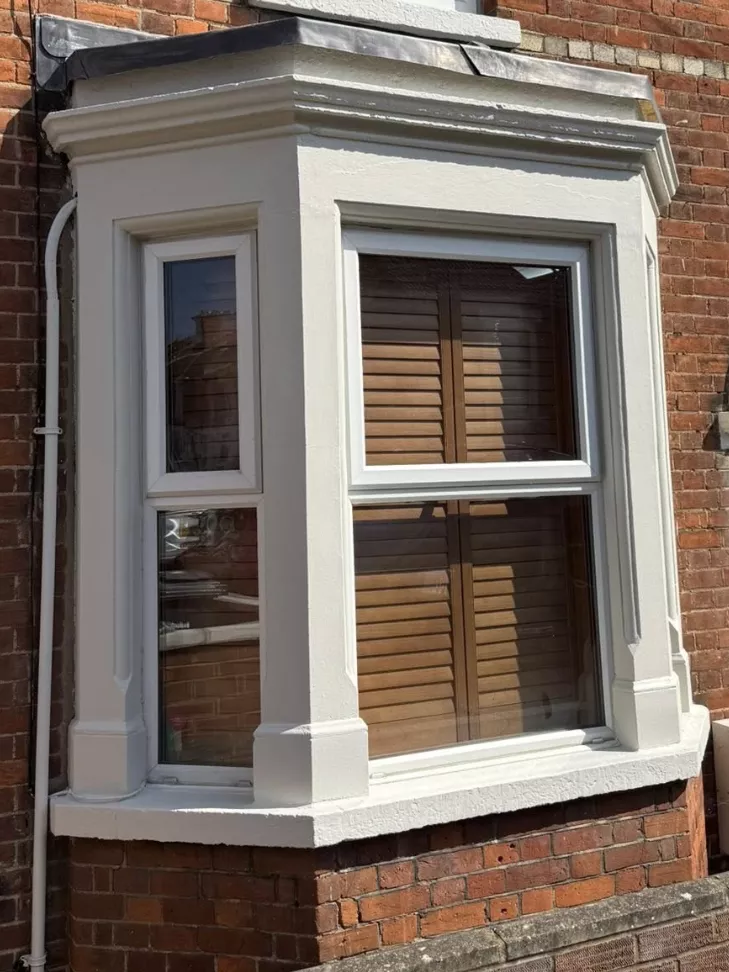 Exterior window painting